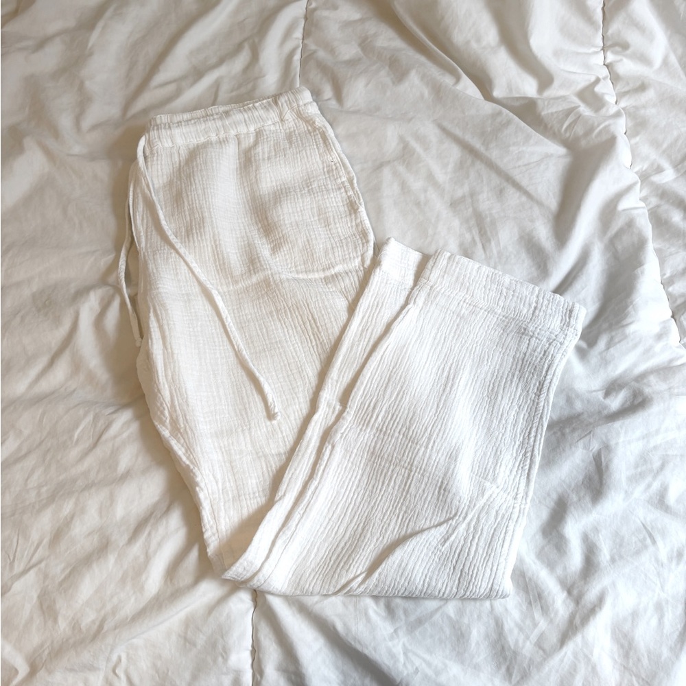 White gauze Summer pant